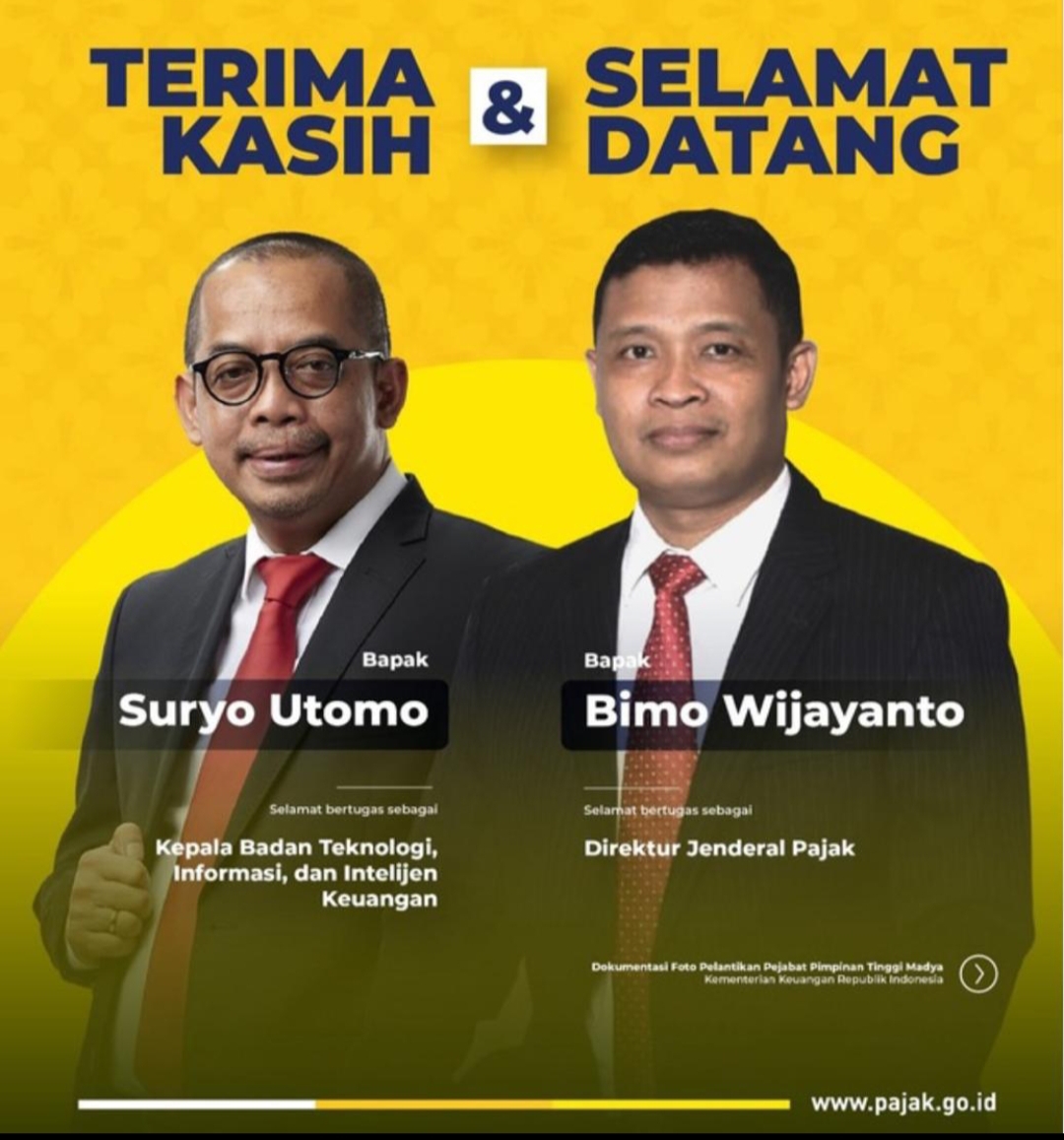 Pelantikan Dirjen Pajak Baru: Bimo Wijayanto Menggantikan Suryo Utomo